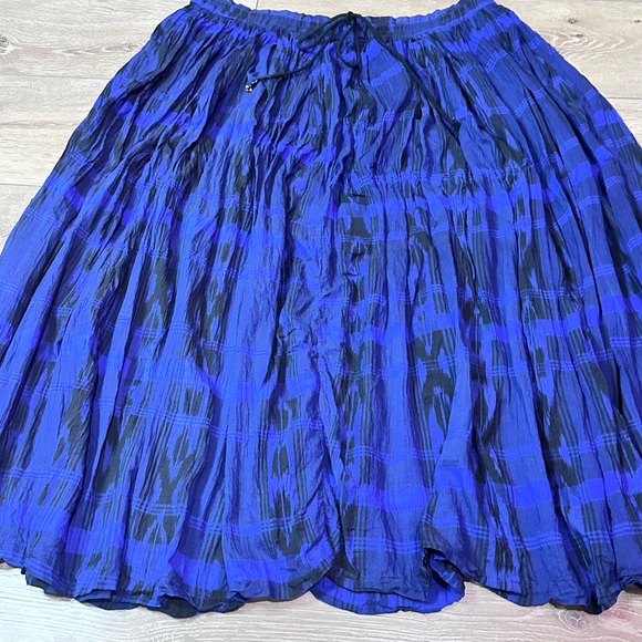 Vintage Mixit Plaid Cotton Maxi Skirt - Picture 4 of 11